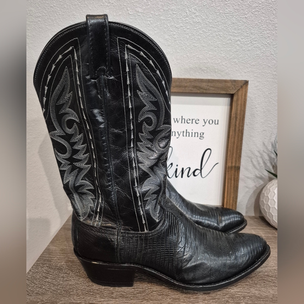 Dan Post Boots Exotic Lizard Size 10 - Picture 2 of 10